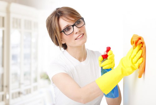 Marylebone cleaning staff following safety and insurance standards